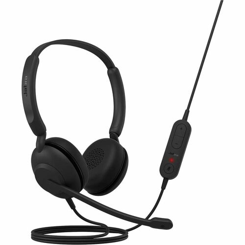 Jabra Evolve 10 有线 头戴式, 入耳式 立体声 耳机 - 黑 - 双声道 - 上耳式 - 20 Hz 到 20 kHz - 190 cm 线缆 - 降噪, 驻极体电容器, 单向 麦克风 - A 型 USB