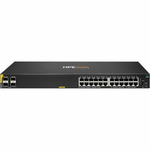 Aruba CX 6000 24 Ports Manageable Ethernet Switch - Gigabit Ethernet - 10/100/1000Base-T - 2 Layer Supported - 4 SFP Slots
