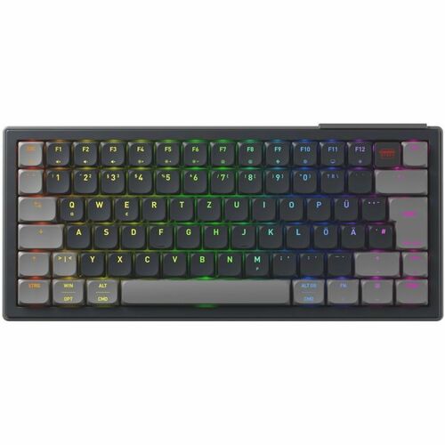 CHERRY XTRFY K63W Pro G8A-2560 Gaming Keyboard - Compact - Wired/Wireless Connectivity - USB 2.0 Type A Interface - RGB LE