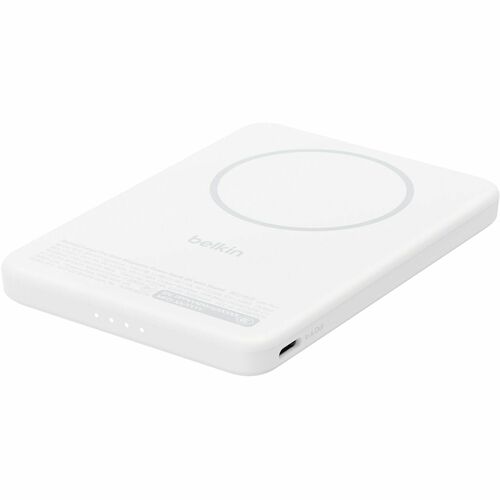 Belkin BoostCharge Stromspeicher - Weiß - für Qi2-fähiges Gerät, iPhone, MagSafe-fähiges Gerät, AirPod, Android-Gerät, Sma