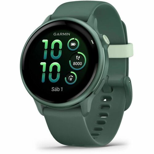 Garmin vívoactive 6 Smart Watch - Metallic Jasper Green Body Color - Heart Rate Monitor - Sleep Monitor, Text Messaging, E