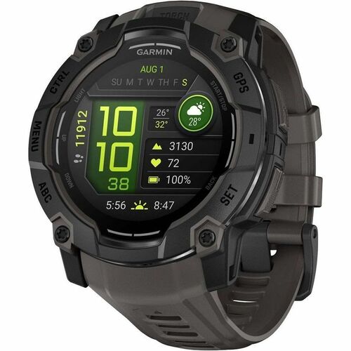 Garmin Instinct 3 Smart Watch - Metal Body Material - Polymer Case Material - 3.3 cm (1.3") - AMOLED Display - GPS - 960 H