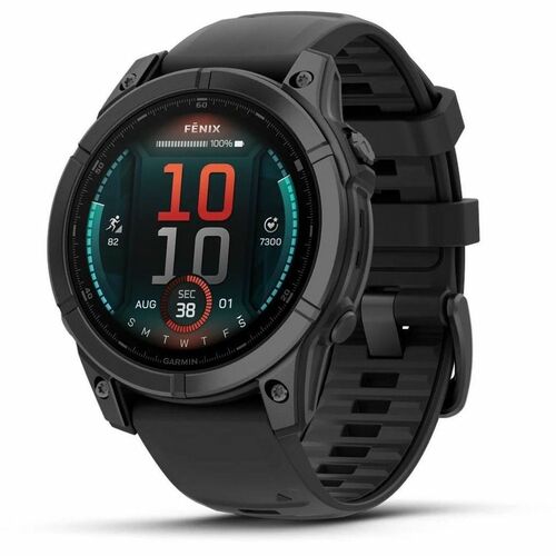 Garmin fēnix E Smart Watch - Slate Grey Body Color - Stainless Steel Body Material - Fiber Reinforced Polymer, Metal Case 