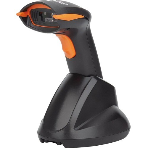 Wireless 2D Handheld Barcode Scanner, 250mm Scan Depth, up to 80m effective range (line of sight), Max Ambient Light 100,0