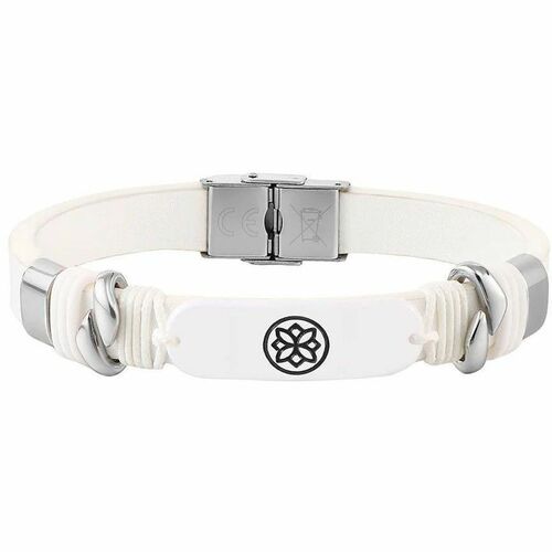 Carneo Smart Band - White Band Color - Leather Band Material - Near Field Communication - Water Proof