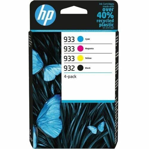 HP 932/933 Original Standard Yield Inkjet Ink Cartridge - Combo Pack - Cyan, Magenta, Yellow - 4 Pack