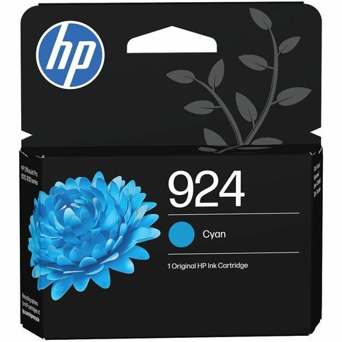 HP 924 Original Standard Yield Inkjet Ink Cartridge - Cyan - 1 Pack - 400 Pages