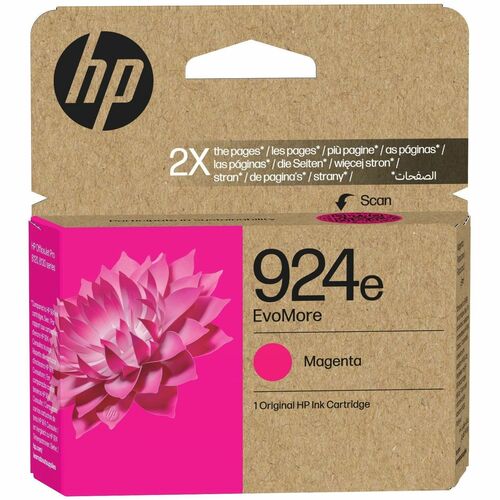 HP EvoMore 924e Original Inkjet Ink Cartridge - Magenta - 1 Pack - 10 mL - 800 Pages