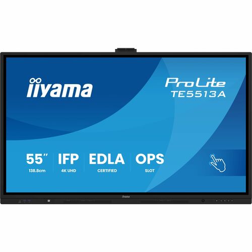 iiyama ProLite TE5513A-B3AG 1386,84 mm 4K UHD LCD Collaboration Display - ARM Cortex A72 + A53 - 6 GB - Touchscreen - 16:9