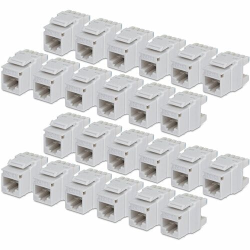 StarTech.com Gold Plated Network Connector - 24 / Pack - TAA Compliant - 1 x RJ-45 Network - Female - White