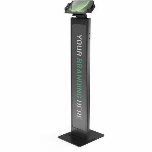Universal Tablet Cling Extreme, Brandable Floor Stand - Black - Universal Tablet Cling Extreme, Brandable Floor Stand - Black