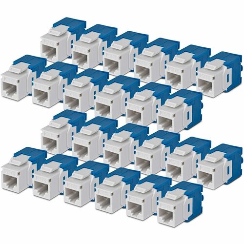 StarTech.com Gold Plated Network Connector - 24 / Pack - TAA Compliant - 1 x RJ-45 Network - Female - White