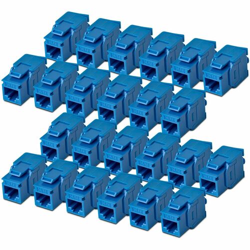 StarTech.com Gold Plated Network Connector - 24 / Pack - TAA Compliant - 1 x RJ-45 Network - Female - Blue