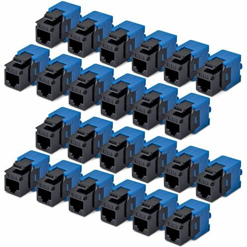 StarTech.com Gold Plated Network Connector - 24 / Pack - TAA Compliant - 1 x RJ-45 Network - Female - Black