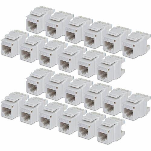 StarTech.com Gold Plated Network Connector - 24 / Pack - TAA Compliant - 1 x RJ-45 Network - Female - White
