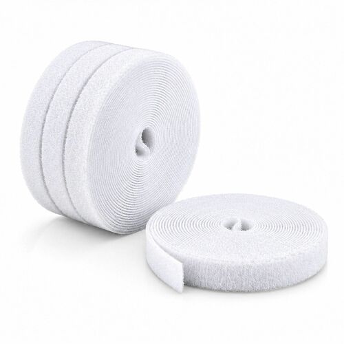 StarTech.com Cable Routing - White - 4 Pack Pack - Cable Tie - 4.6 m Length - Fabric