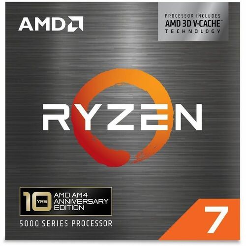 Processore AMD Ryzen 7 5000 5800X3D Octa core (8 Core) 3,40 GHz - Scatola - 96 MB Cache L3 - 4 MBspcaeCache L2 - 512 KB Ca