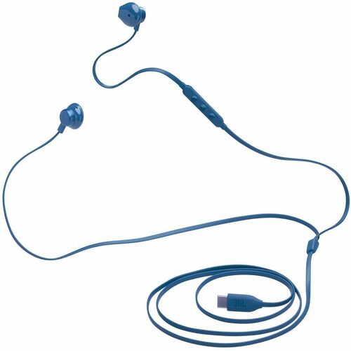 JBL Tune 305C Wired Earbud Stereo Earset - Black - Binaural - In-ear - 32 Ohm - 20 Hz to 40 kHz - USB Type C