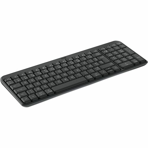 Logitech K250 Keyboard - Compact - Wireless Connectivity - Czech - Graphite - Bluetooth - 10 m - On/Off Switch Hot Key(s) 