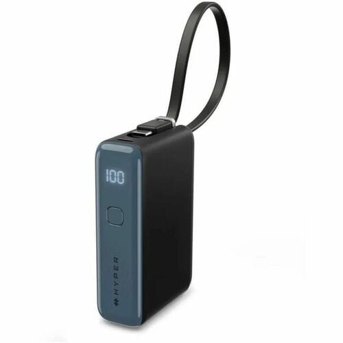 Hyperjuice Flex HJ5401BKGL Power Bank - Black Expanse - For Smartphone, Tablet PC, Notebook, USB Type A Device, USB Type C