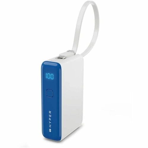 Hyperjuice Flex HJ5401BUGL Power Bank - Snorkel Blue - For Smartphone, Tablet PC, Notebook, USB Type A Device, USB Type C 