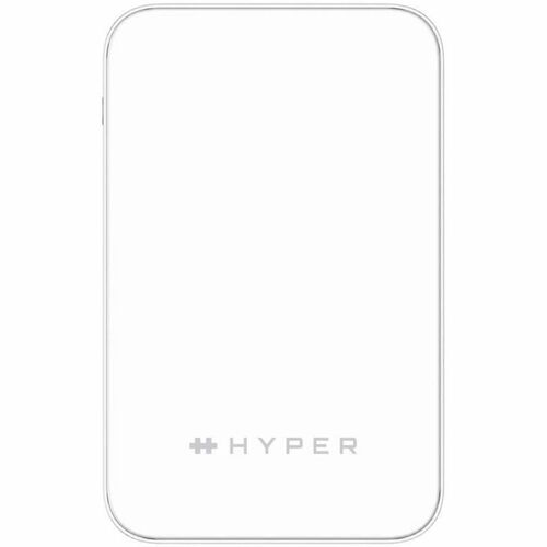 Hyper HyperJuice Power Bank - Black - For Qi2-enabled Device, MagSafe-enabled Device - 5000 mAh - 5 V DC Input - 1 x USB -