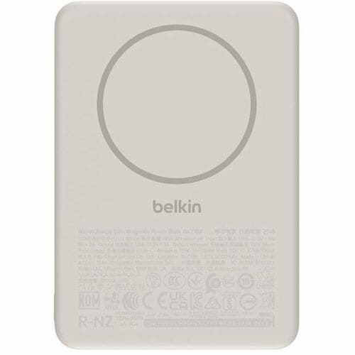 Belkin BoostCharge Stromspeicher - für Ohrhörer, iPhone, Smartphone, Kabellose Ohrhörer, MagSafe-fähiges Gerät, Android-Ge