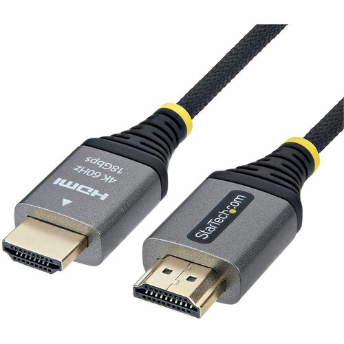 StarTech.com 2 m HDMI A/V Cable - 1 - Cable for Audio/Video Device, Workstation - First End: 1x HDMI 2.0 Digital Audio/Vid