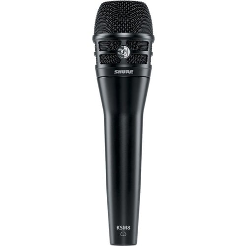 Shure Dualdyne KSM8/B 有线 动态 麦克风 - 40 Hz 到 16 kHz - 心形麦克风 - 手持 - XLR