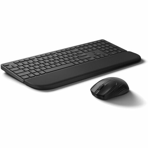 HP 585C Tastatur & Maus - Tastatur, Kabellos, Bluetooth/RF 2,40 GHz USB Typ-A, Plunger, Schwarz - Maus, Mehrfach-Oberfläch