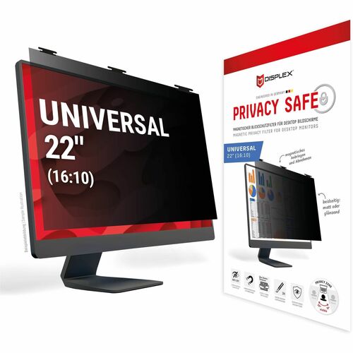 Displex Privacy Safe 3H Blendfrei Blickschutzfilter für Universal - für 55,9 cm (22 Zoll) Widescreen LCD Monitor - 16:10 -