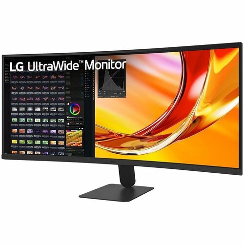 LG Ultrawide 34U601B-B 34" Class UW-QHD Curved Screen LED Monitor - 21:9 - 34" Viewable - LED Backlight - 3440 x 1440 - He