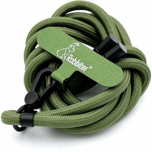 rabbiter Einstellbar Handy-Gurt - 800 mm Länge - Olivgrün, Schwarz - Polyester, Bronze