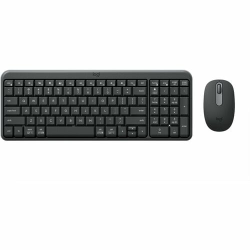 Logitech MK251 坚固耐用 键盘鼠标 - QWERTY - 薄膜 无线 蓝牙 键盘 - 99 按键 - 键盘/键盘颜色: 灰 - 无线 蓝牙 鼠标 - 光学 - 1000 dpi - 3 按钮 - 滚轮 - 指点设备颜色: 灰 - 