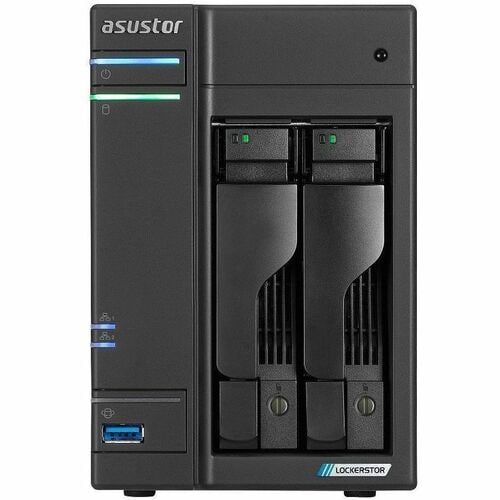 ASUSTOR Lockerstor 2 Gen2+ (AS6704T V2) - Intel Celeron N5105 Quad-core (4 Core) 2 GHz - 2 x HDD Supported - 6 x SSD Suppo