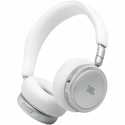 JBL Live 680NC Wired/Wireless Over-the-head, On-ear Stereo Headset - White - Binaural - Circumaural - Bluetooth - 32 Ohm -