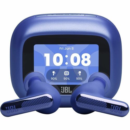 JBL Live Beam 4 True Wireless Earbud Stereo Earset - Blue - Binaural - In-ear - Bluetooth - 16 Ohm - 20 Hz to 40 kHz - Noi