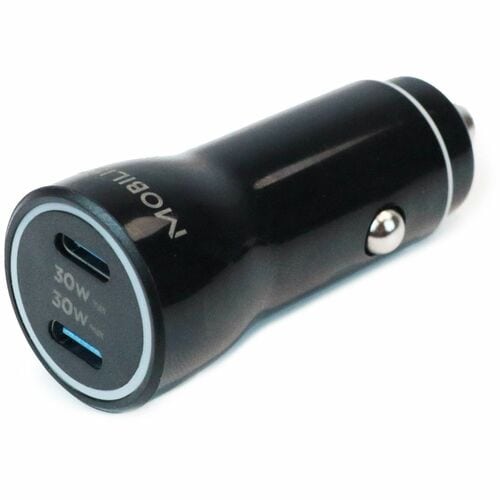 MOBILIS Energia 60 W Auto Adapter - Universal Adapter - 2 USB Type-C - For Smartphone, Tablet PC - 12 V DC, 24 V DC Input 