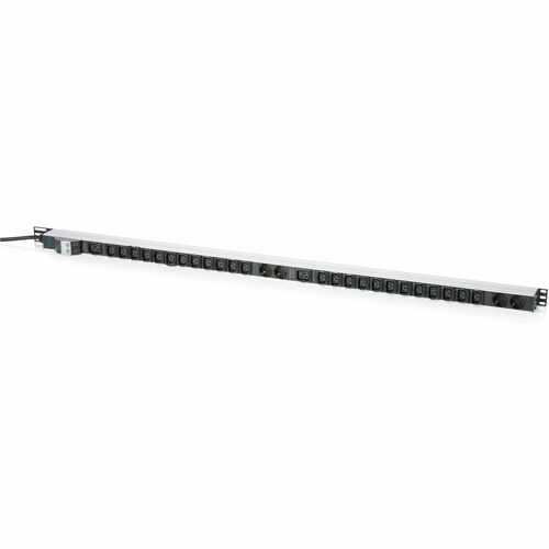 Digitus PDU - Basis - 24 x IEC 60320 C13, 2 x IEC 60320 C19 - 32 A - 230 V AC Eingang - Überlastungsschutz - 0U - 3 m Kabe