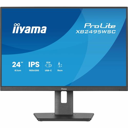 iiyama ProLite XB2495WSC-B1 24 Zoll Klasse WUXGA LED-Monitor - 16:10 Format - Mattschwarz - 61,2 cm (24,1 Zoll) Viewable -