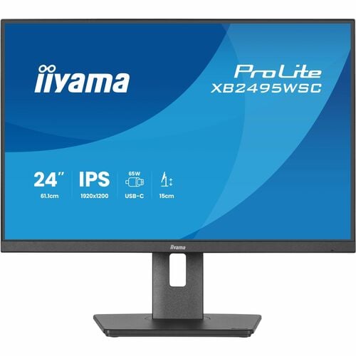 iiyama ProLite XB2495WSC-B1 24 Zoll Klasse WUXGA LED-Monitor - 16:10 Format - Mattschwarz - 61,2 cm (24,1 Zoll) Viewable -