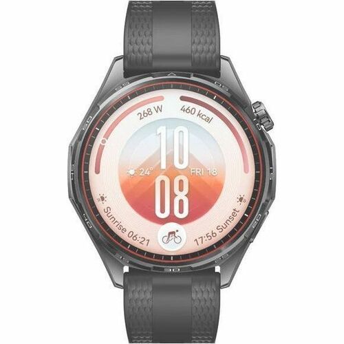 Huawei WATCH GT 7 Smartwatch - Schwarz Body Color - Schwarz Band Color - Edelstahl Gehäusematerial - Fluorelastomer Band M