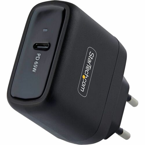 StarTech.com 65 W AC Adapter - Universal Adapter - 1 USB Type-C - For Smartphone, Notebook, MacBook Pro - Europe - 120 V A