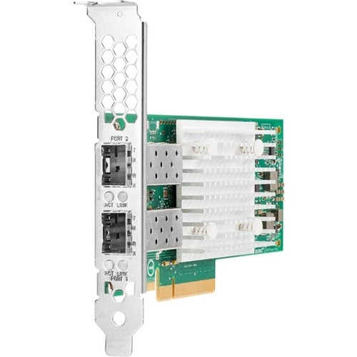 HPE X710-DA2 光纤通道主机总线适配器 - 插卡 - PCI Express 3.0 x8 - 2 x 光纤通道端口总数 - SFP+ - 10 Gbit/s