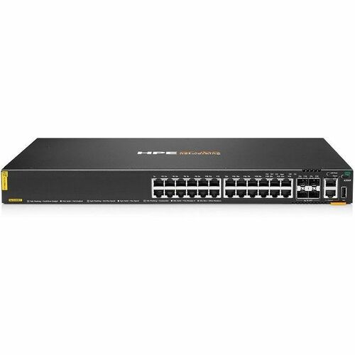 HPE ARUBA NETWORKING CX 6200F 24G CLASS 4 POE 4SFP 370W SWITCH