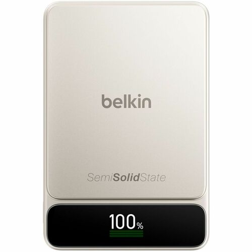 Belkin UltraCharge Pro Power Bank - Sand - 10000 mAh - 60 W - Digital Display - Sand