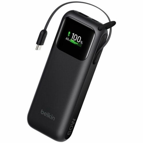Belkin UltraCharge Power Bank - Black - For AirPod, AirPods Pro, iPad Air, iPad Pro, iPhone, MacBook Pro - 11000 mAh - 60 