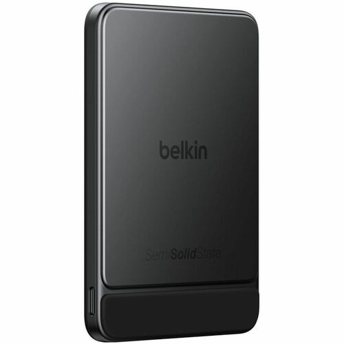 Belkin UltraCharge Pro Power Bank - Black - For iPhone - 5000 mAh - 22.50 W - USB Type-C Connector - 1 x USB - Slim, Magne