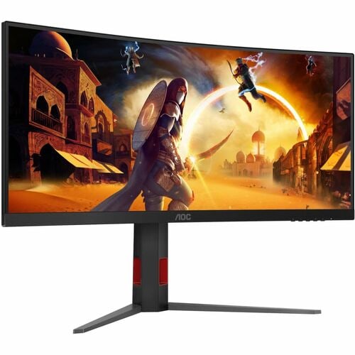 AOC CU34G4H 34 0.3ms 200Hz 3K Fast VA Curved 1500R Gaming Monitor HDR10 PIP/PBP Flicker Free Low Blue Mode Height Adjustab