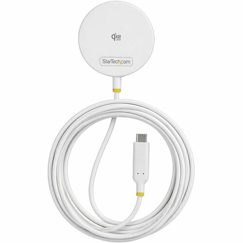 StarTech.com Induction Charger - White - 1 - For Mobile Device, iPhone, Qi-enabled Device - 5 V DC, 9 V DC, 12 V DC, 15 V 